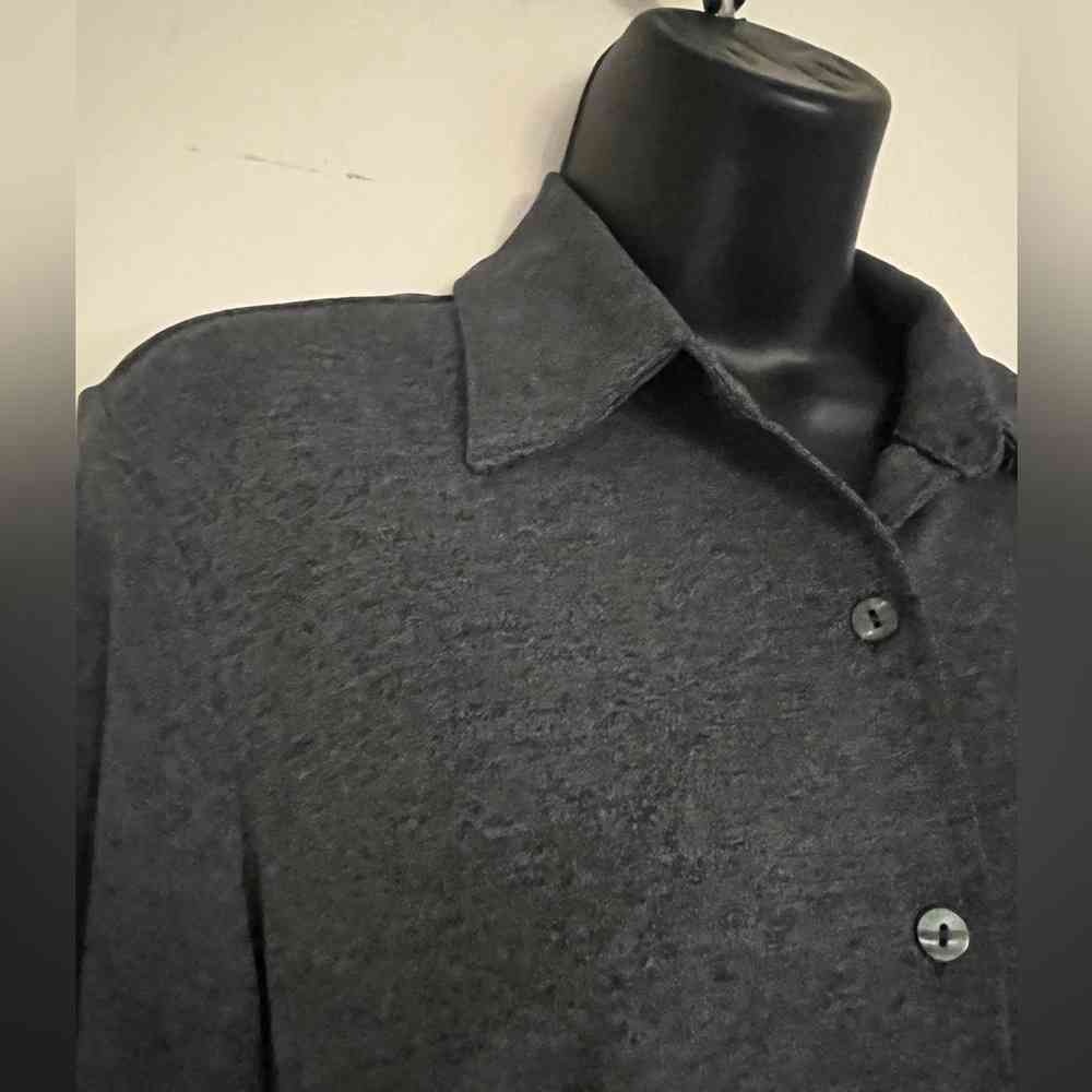 Classic Gray Button-Up Cardigan - Picture 3 of 3